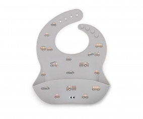Bavoir en silicone Little Wheels