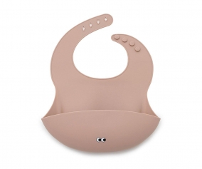 Bavoir en silicone Old Rose