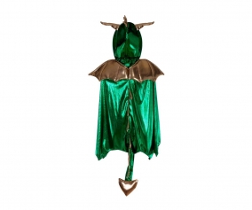 Disfraz Capa de Dragn Verde 5-6 Aos
