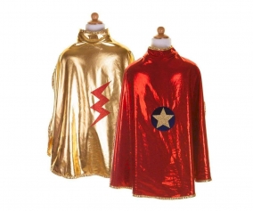 Disfraz Capa Reversible Wonder Rojo/Dorado