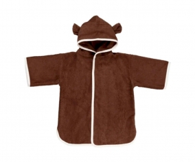 Poncho Robe Bear Chocolate
