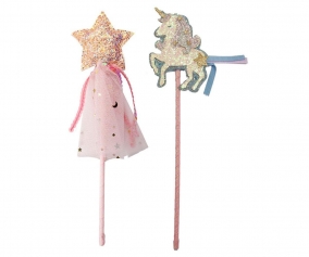 2 Varitas Estrella y Unicornio