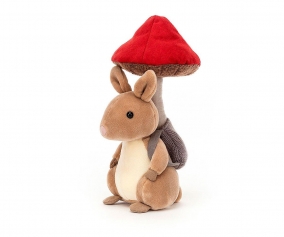 Peluche Conejito Recolector de Hongos