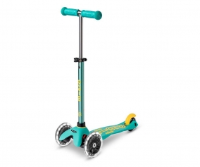 Mini Micro Deluxe Eco Mint Scooter com luzes LED