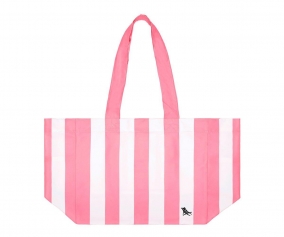 Bolsa de praia  Stripes Dock & Bay  Rosa Pastel