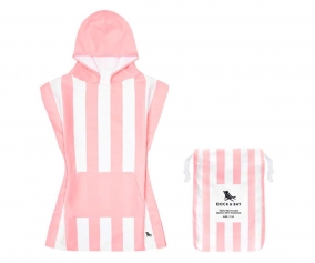Poncho Rainbow Rosa Pastel Dock&Bay Personalizable