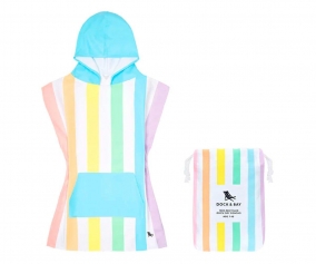 Poncho Dock Pastel Rainbow Personalizzabile