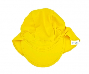 Cappello Spiaggia Protezione Solare Pois Giallo