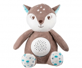 Peluche Musical Plush com projetor 3 em 1 Marrom