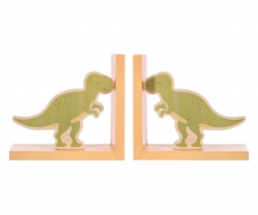 Sujeta Libros T-Rex Verde