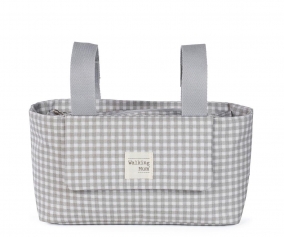 Sac Organisateur I Love Vichy Gris