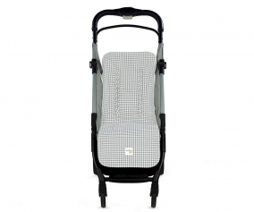 Colchoneta Silla de PaseoI Love Vichy Cuadro Gris