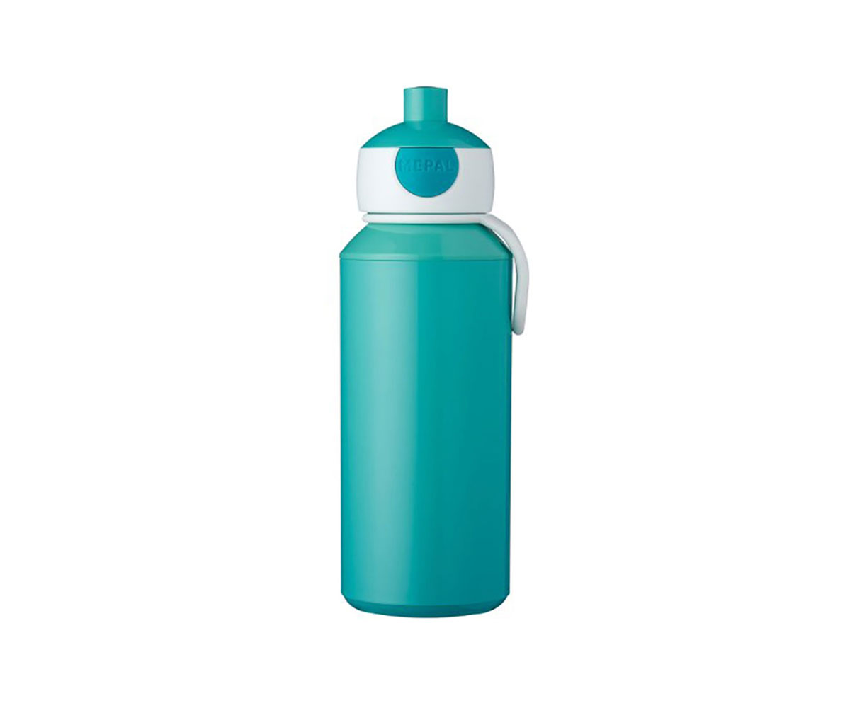 Botella de Agua de Plástico Tri-Coastal Design con Tapa y Gancho Dorado Divertida y Colorida 