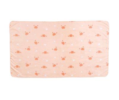 Toalha Praia Personalizada de Microfibra Crab Coral