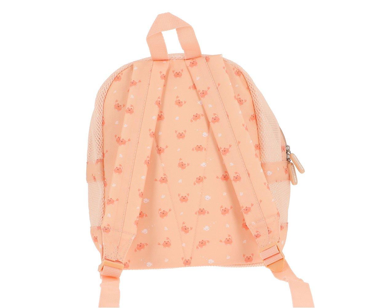 Mochila Infantil Antiarena Crab Coral