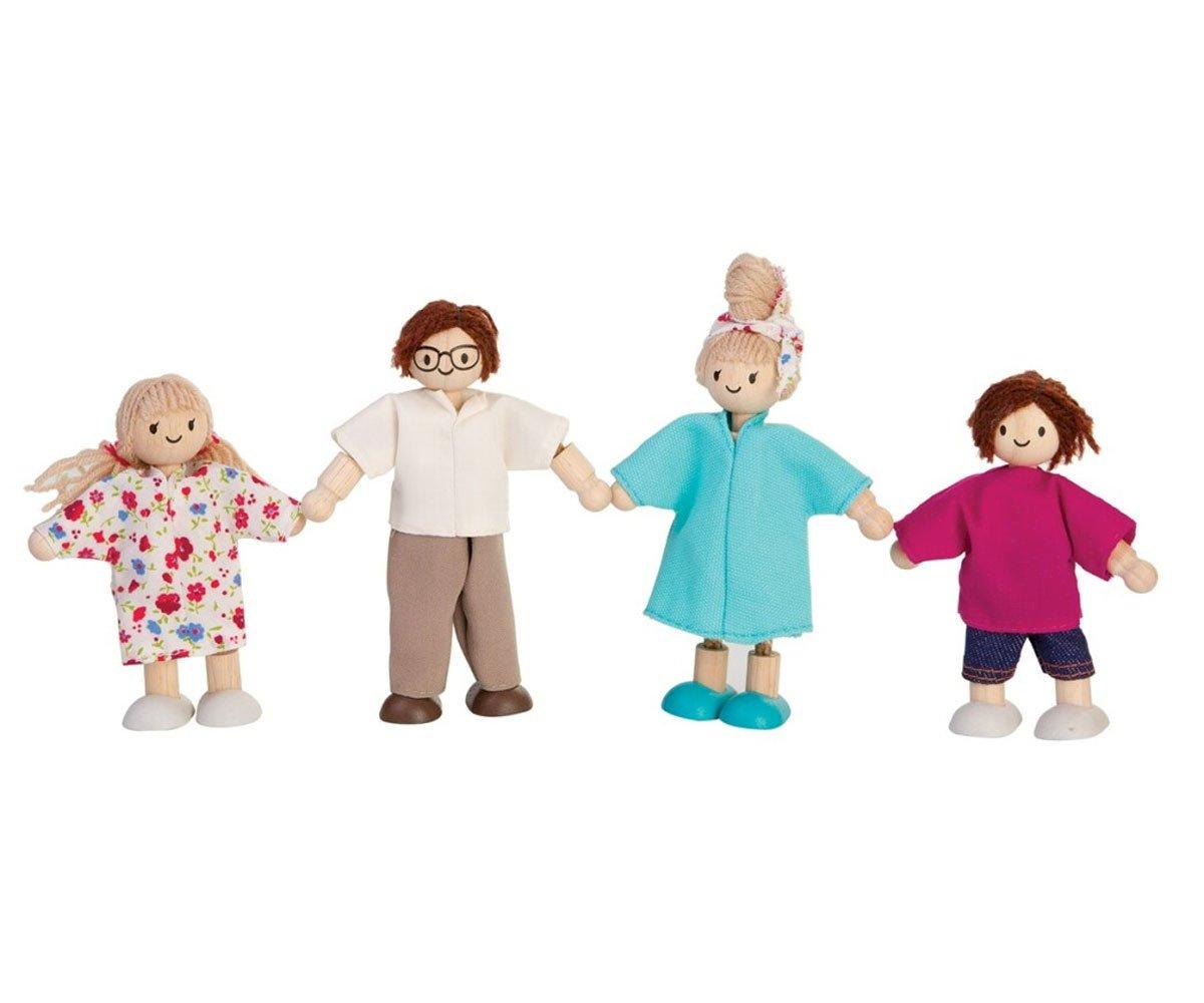 Famlia de bonecas de madeira Plan Toys 