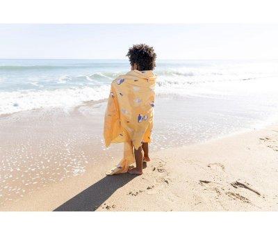 Microfiber Beach Towel Crab Sage Personalised