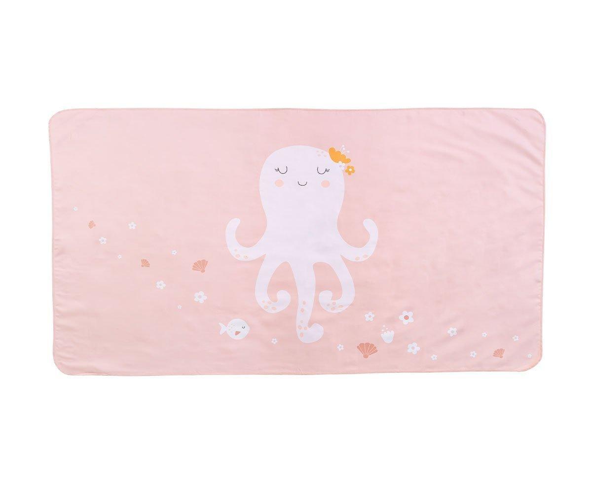 Serviette Plage Microfibre Jolie The Octopus Personnalisable