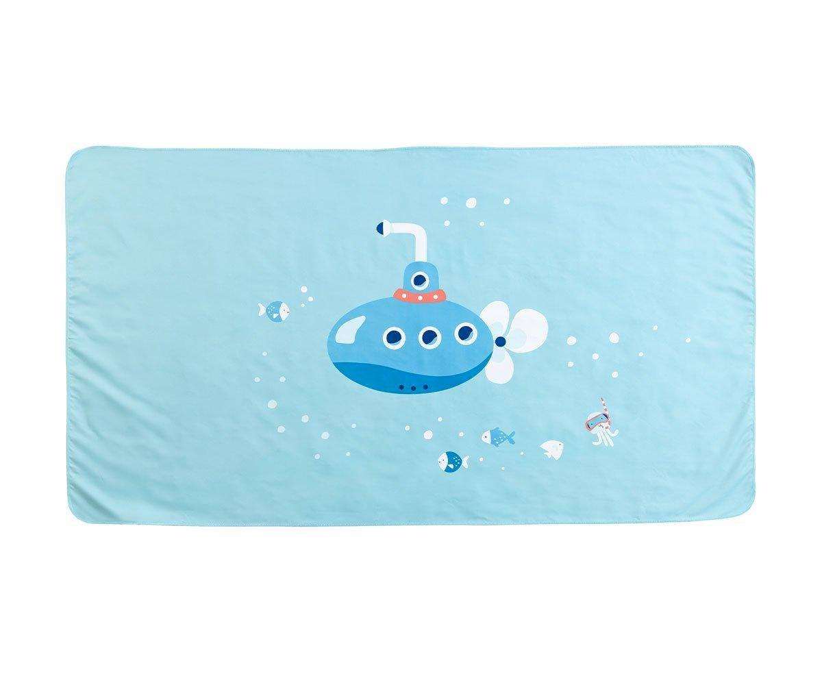 Serviette Plage Microfibre Submarine Personnalisable