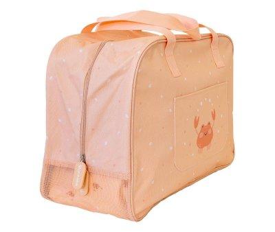 Bolso de Playa con Rejilla Crab Coral Personalizable
