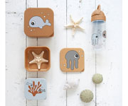 Sea Friends Bouteille en plastique avec paille