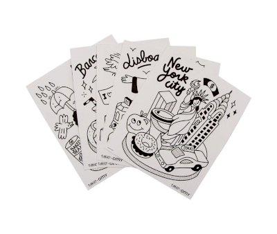 5 Bolgrafos de 4 colores Bic Omy Cities