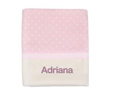 Manta Personalizada Classic Star Rosa