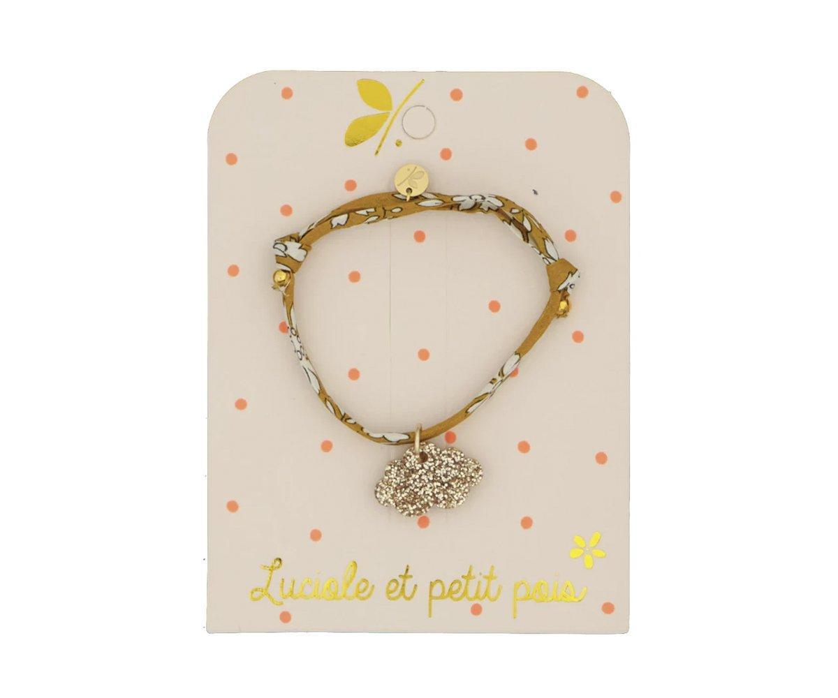 Bracciale Liberty Mustard Capel con Nube Glitter