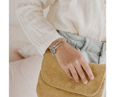 Pulsera Liberty Ava Otoal con Gato Dorado