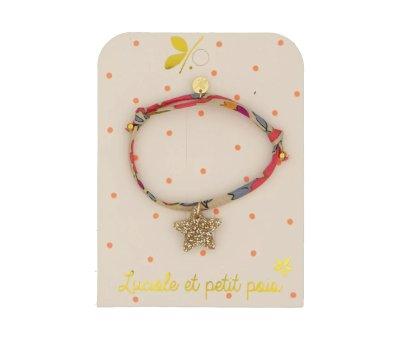 Bracelet Liberty Betsy Fluo Tea avec toile Dore