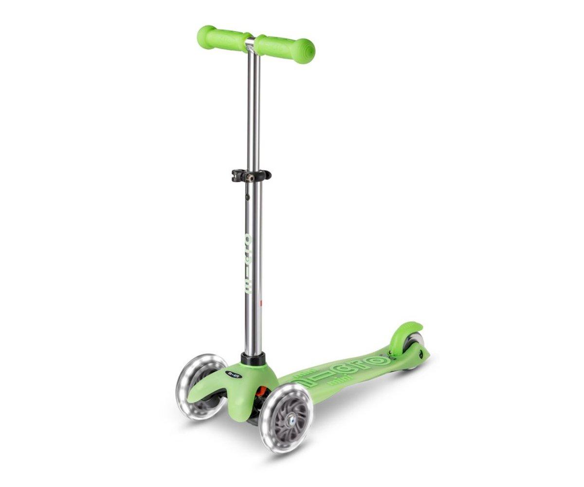 Patinete Mini Micro Deluxe Glow Lime con Luces LED