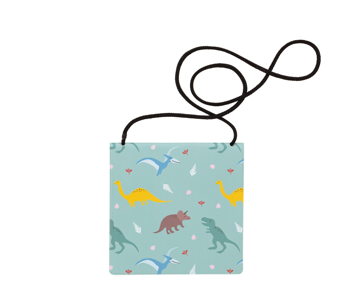 dinosaur drawstring bolsa