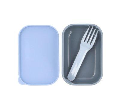Box Lunch Bento Stripes Blue