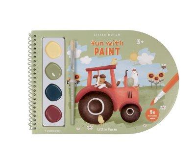 Libro da colorare Acquerelli Little Farm
