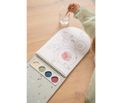 Libro da colorare Acquerelli Little Farm