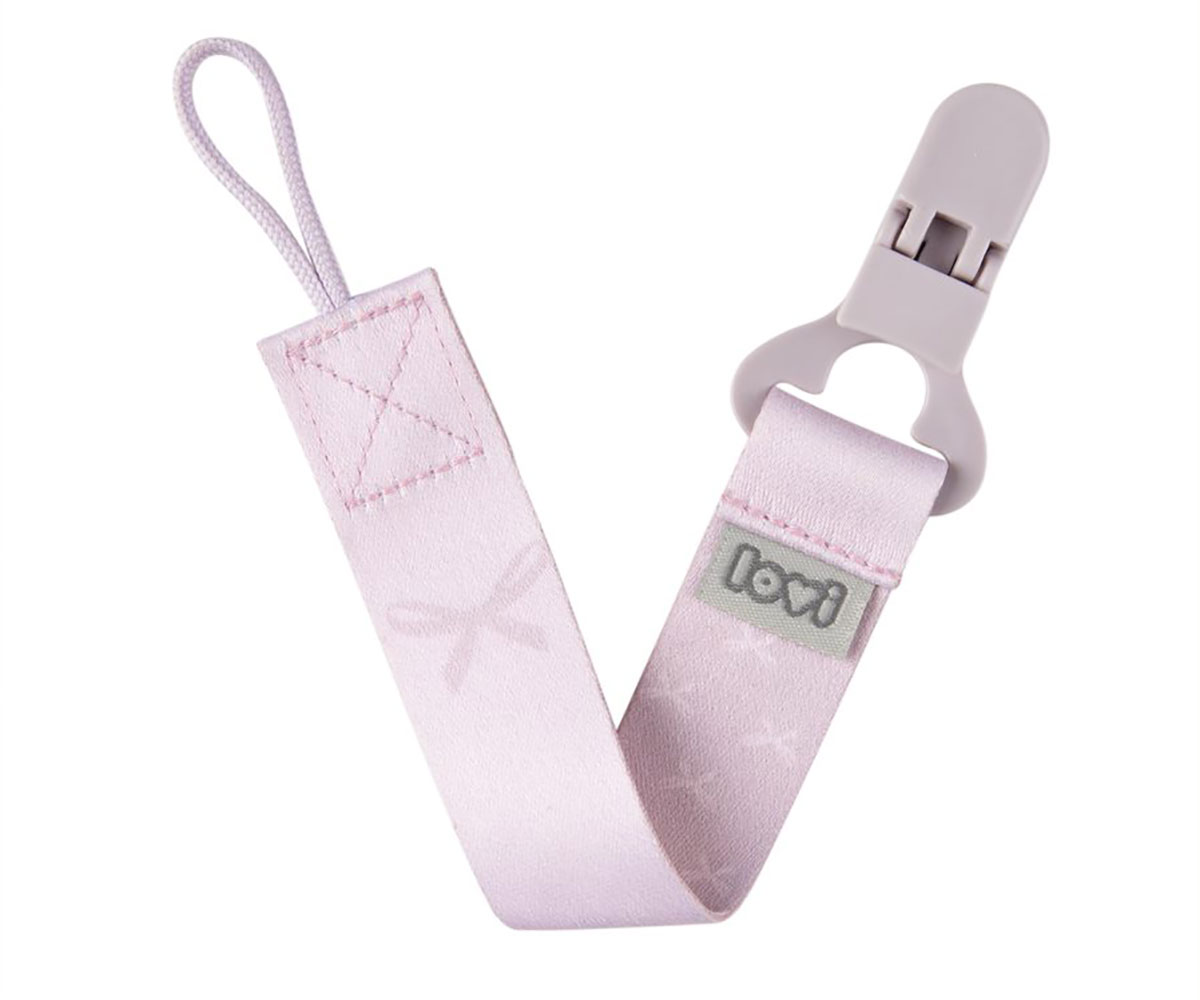 Attache Tétine LOVI Baby Shower Rose