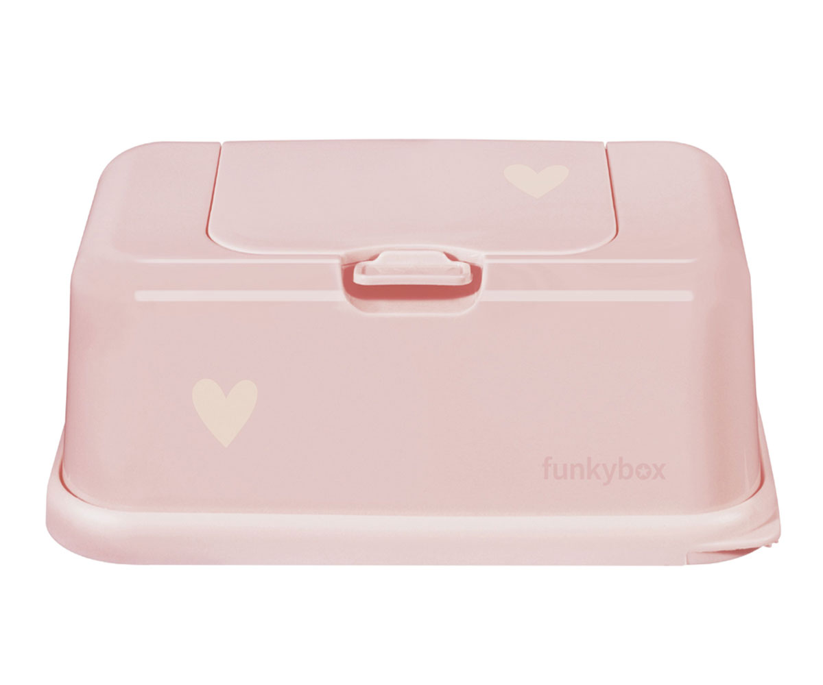 Caja Toallitas Funkybox Rosa Pastel Corazón