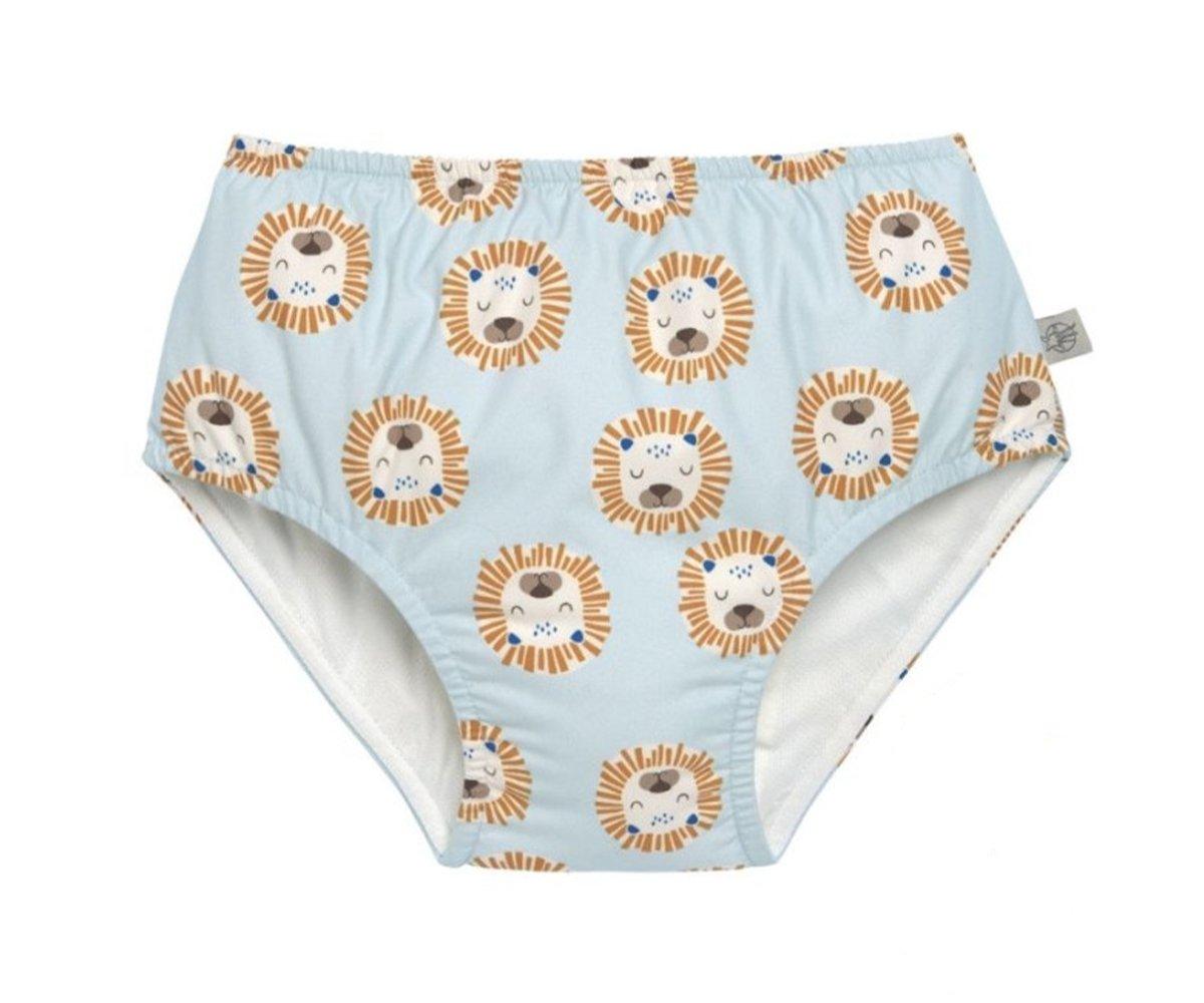 Cueca Banho com fralda  azul leo 