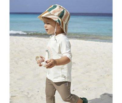 Reversible Swim Cap with Waves Pink Nature Protection