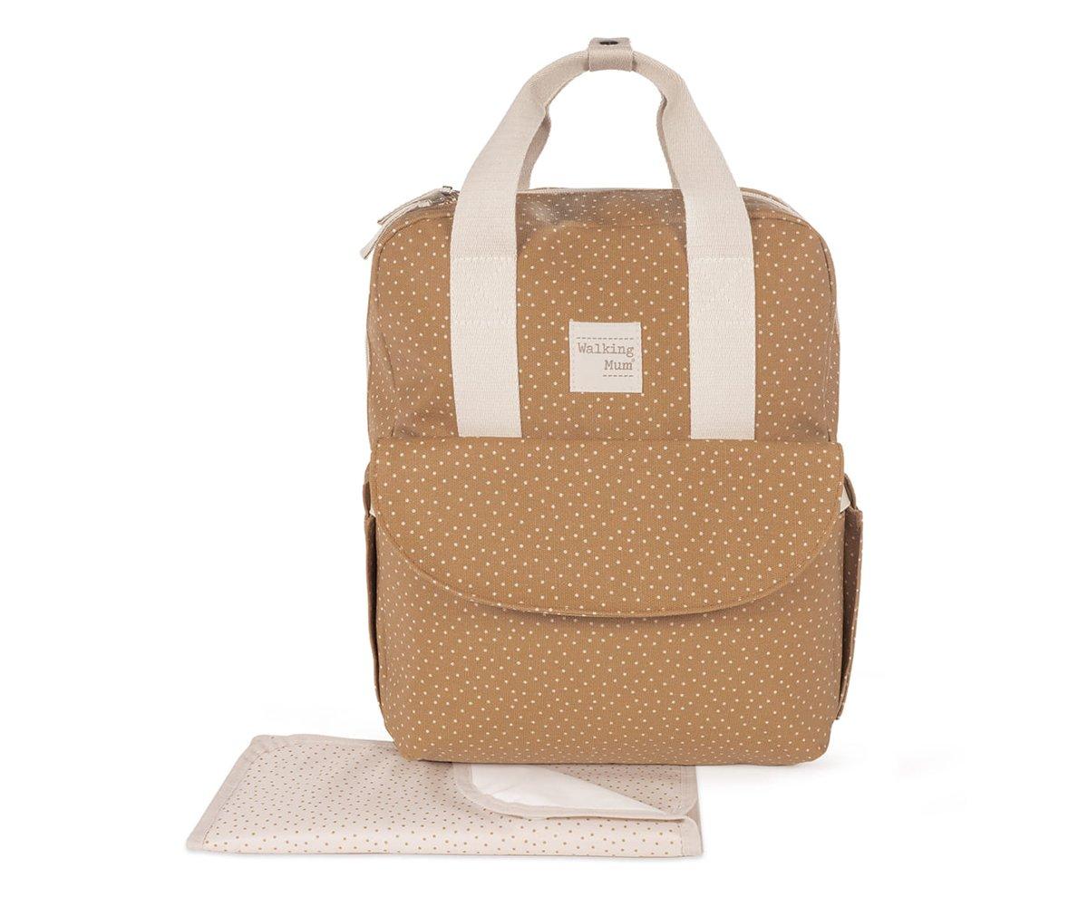 Sac  Dos pour Poussette Pois Poppy Canela