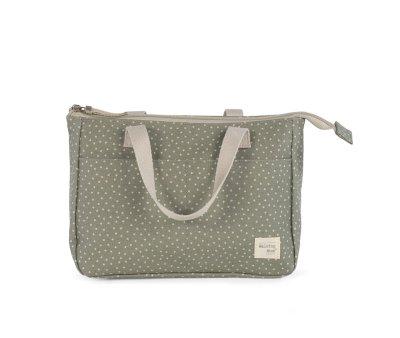 Poppy Moss Polka Dot Toiletry Bag