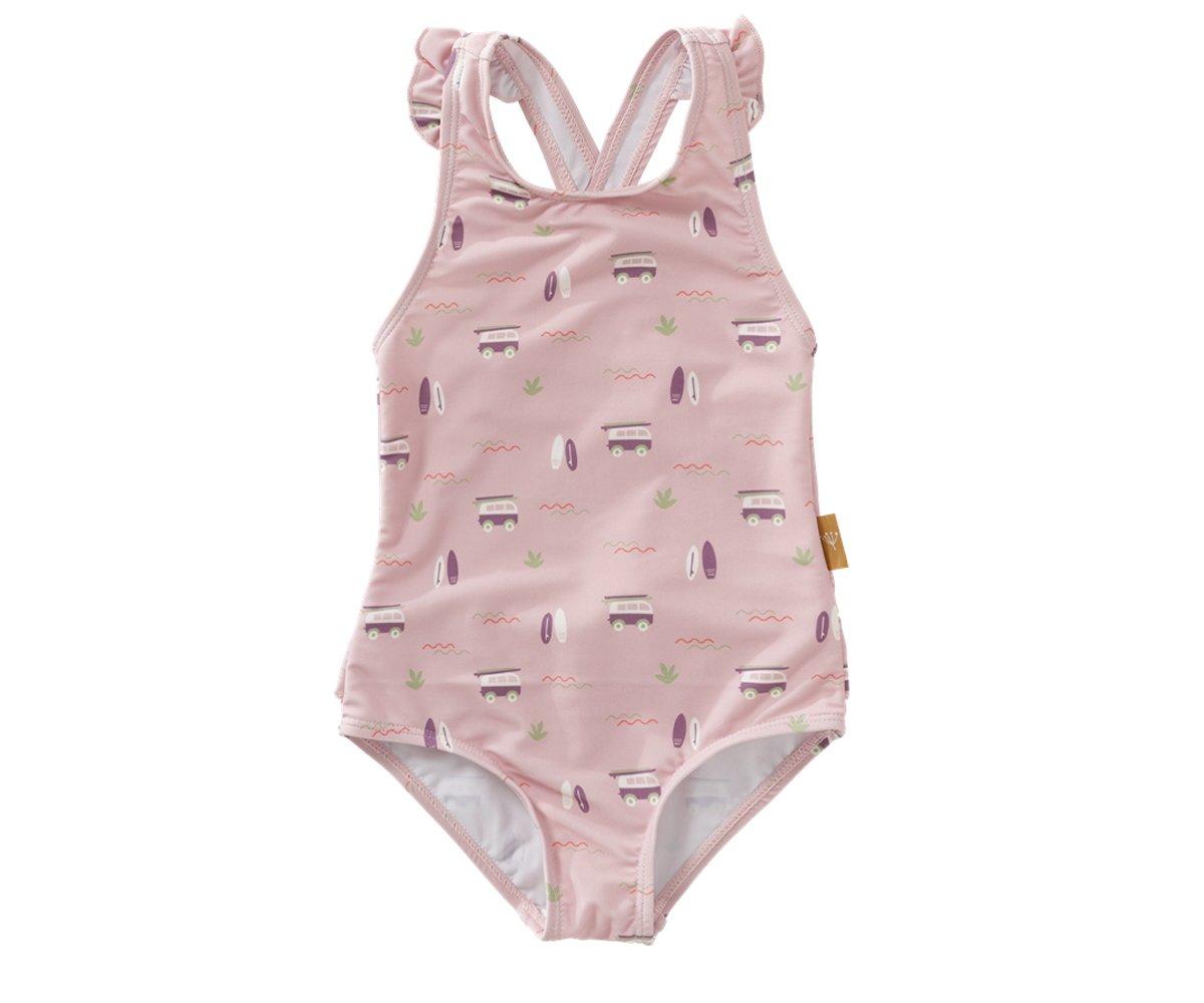 Maillot de Bain  Volants Surf Pink