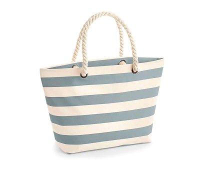 Borsa Spiaggia Nautica Natural-Grey