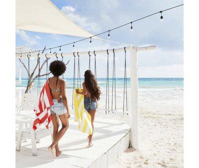 Serviette de Plage Extra Large en Microfibre Boracay Yellow Personnalisable