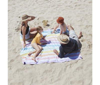 XXL Beach Towel Microfiber Cabana Pastel Rainbow Personalised
