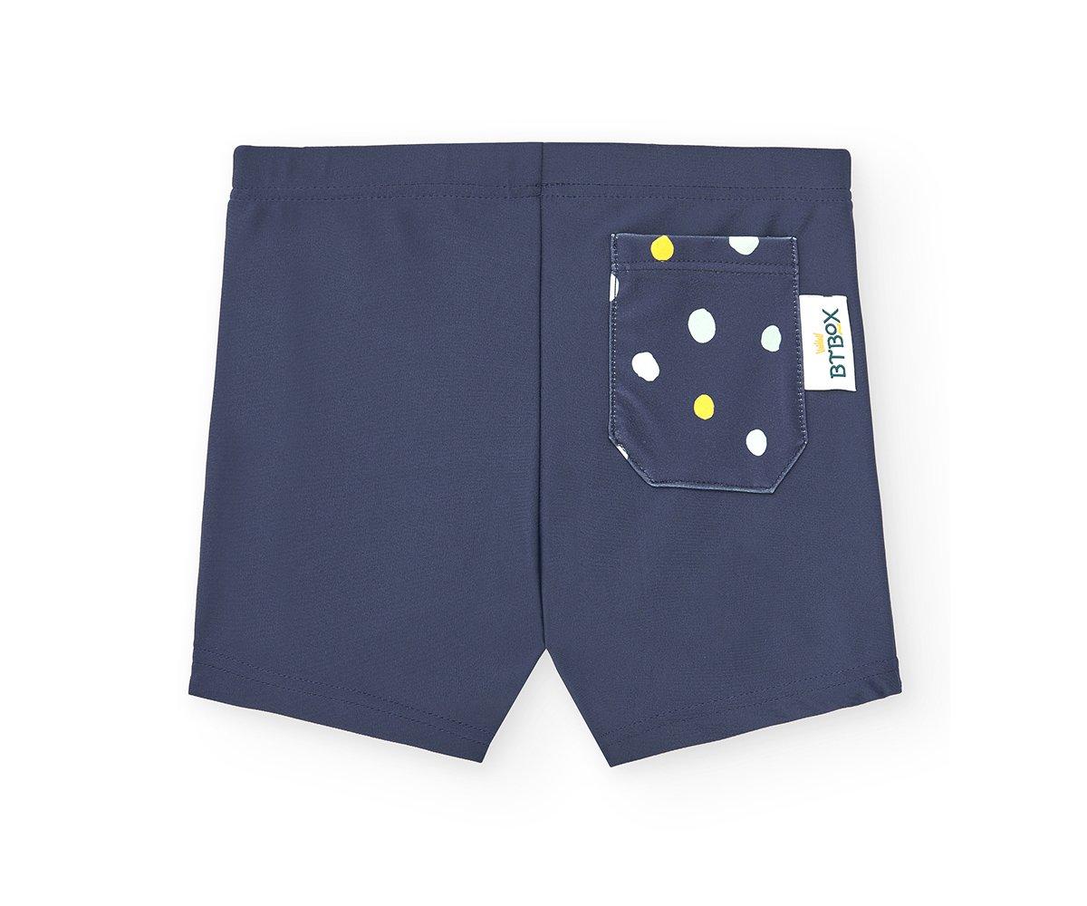 Short de Bain avec Protection Solaire Pois Navy