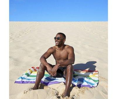 Serviette de Plage Large en Microfibre Rainbow Skies Personnalisable