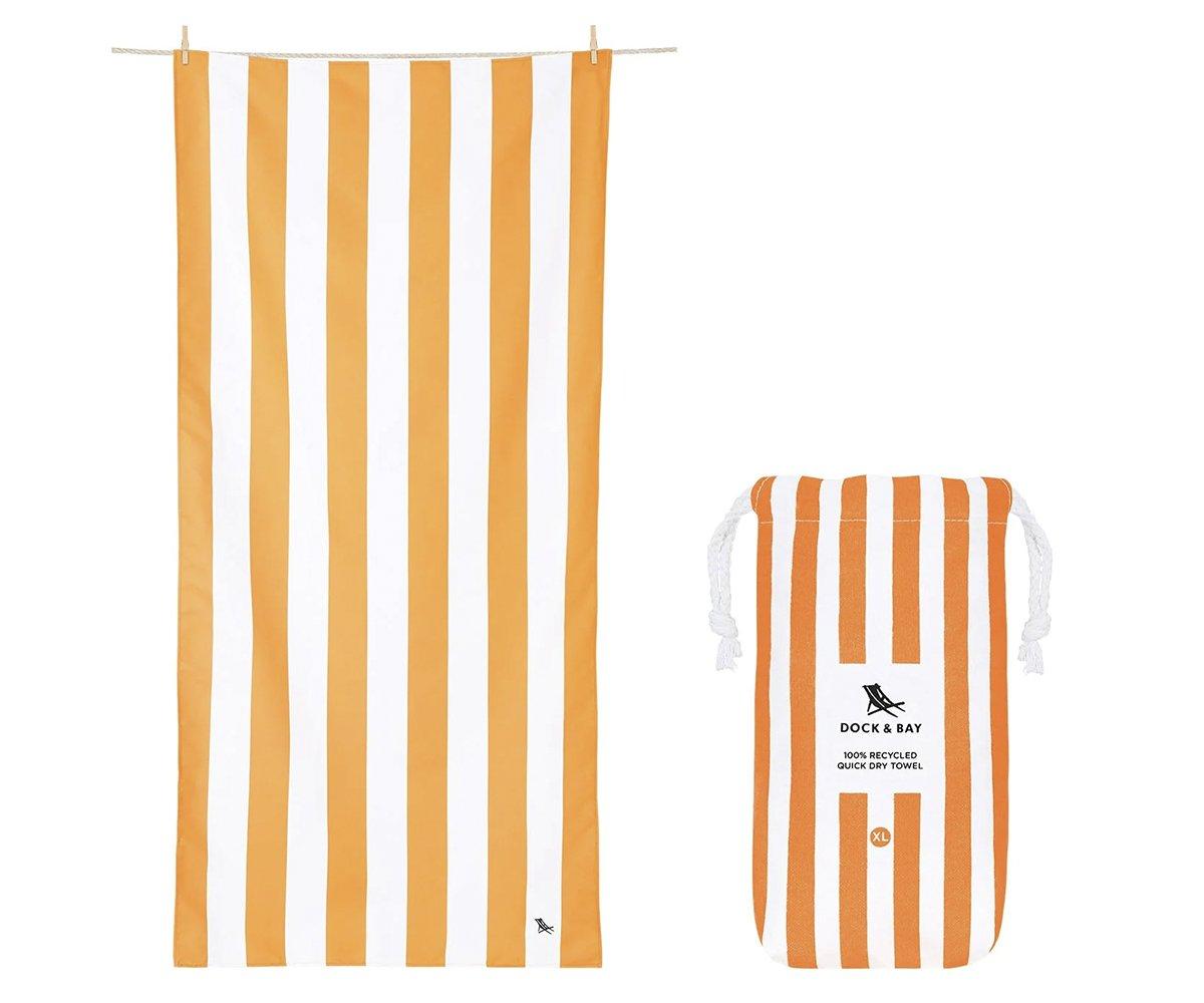 Toalla Playa Extra Large Microfibra Cabana Ipanema Naranja Personalizable