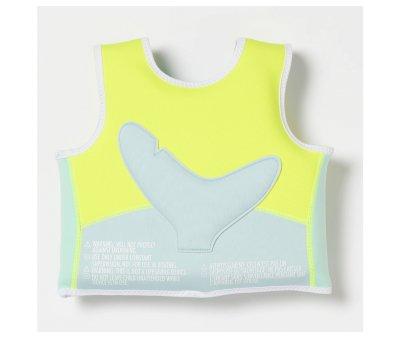 Chaleco Flotador Salty the Shark 2-3 aos Aqua Neon Yellow