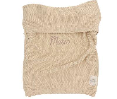 Light Blue Personalised Swaddle Blanket